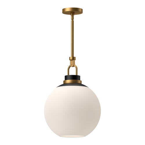 Alora Lighting Alora Lighting Copperfield Aged Gold Pendant Light with Globe Shade PD520516AGOP