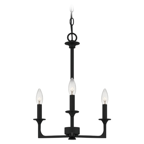 Quoizel Lighting Prescott Matte Black Chandelier Quoizel Lighting PRC5016MBK