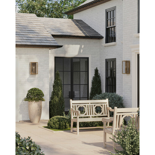 Currey and Company Lighting Royster 13.75-Inch Outdoor Wall Light in Silver by Currey & Company 5500-0054