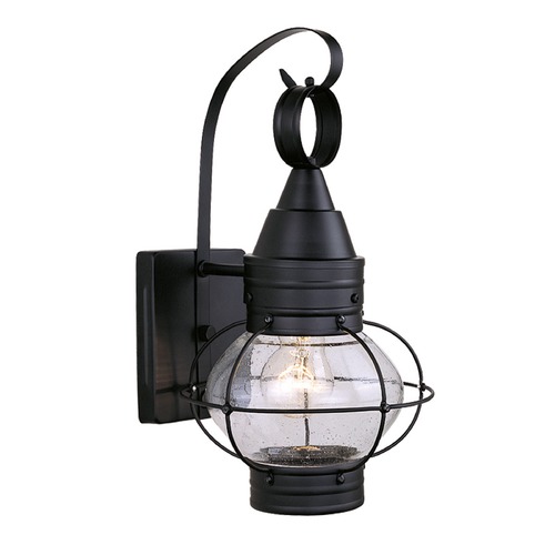 Vaxcel Lighting Seeded Glass Outdoor Wall Light Black by Vaxcel Lighting OW21881TB