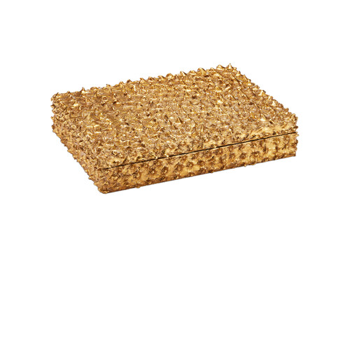 Currey and Company Lighting Hazlitt Decorative Box in Gold Leaf by Currey & Company 1200-1055