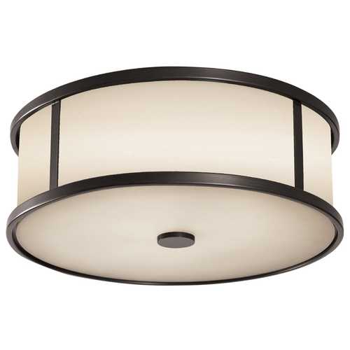 Generation Lighting Dakota 14-Inch Flush Mount in Espresso by Generation Lighting OL7613ES