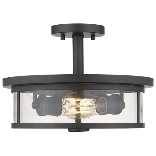 Z-Lite Savannah Bronze Semi-Flush Mount by Z-Lite 462SF14-BRZ