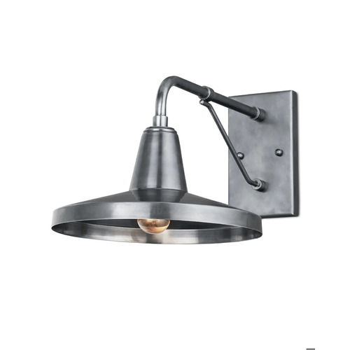 Currey and Company Lighting Mariner Outdoor Wall Light in Antique Silver by Currey & Company 5500-0057
