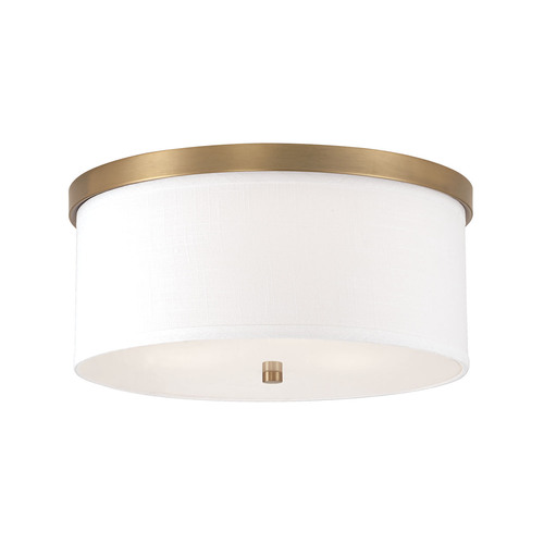 Capital Lighting Midtown 15.75-Inch Flush Mount in Aged Brass by Capital Lighting 2015AD-480
