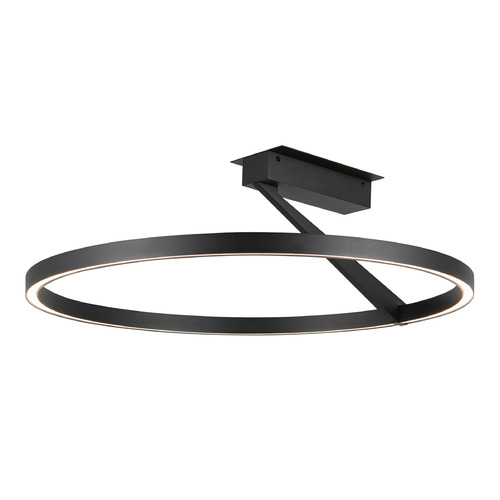 Kuzco Lighting Kuzco Lighting Roda Black LED Semi-Flushmount Light SF27724-BK-3WCCT-UNV