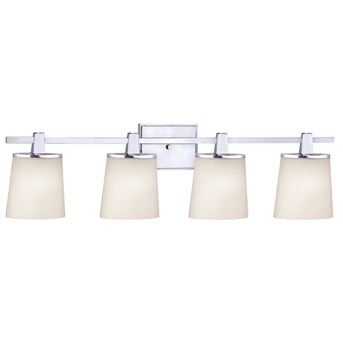 Dolan Designs Lighting Ellipse 33-Inch Vanity Light in Chrome with White Oval Glass 3784-26