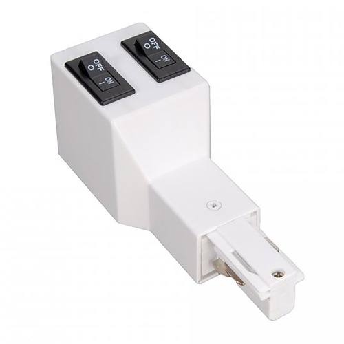WAC Lighting Wac Lighting W Track White LED Rail, Cable, Track Accessory WEDL-2A-WT