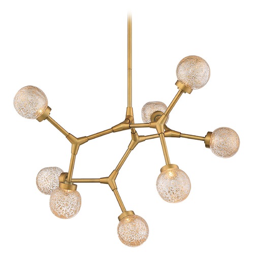 Modern Forms by WAC Lighting Catalyst 28-Inch Organic LED Chandelier in Aged Brass by Modern Forms PD-53728-AB