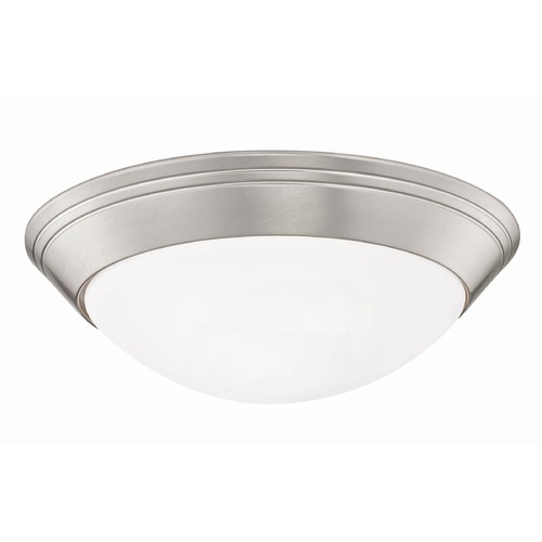 Design Classics Lighting Satin Nickel Flush Mount Ceiling Light 12-Inch Wide 1012-09/W