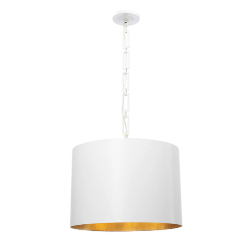 Crystorama Lighting Alston 6-Light Chandelier in White & Gold by Crystorama Lighting 8686-MT-GA