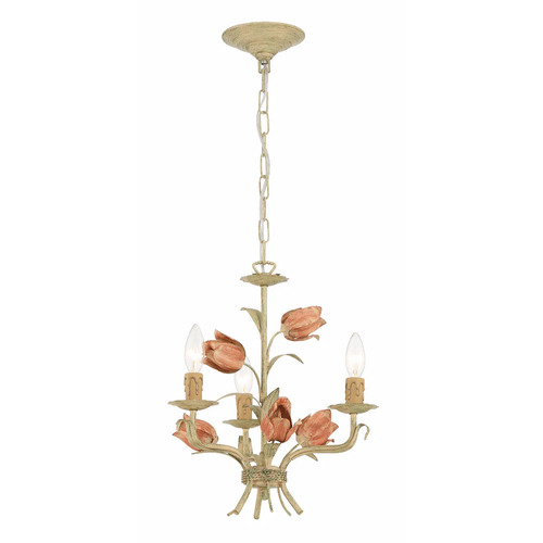 Crystorama Lighting Southport Chandelier in Sage Rose by Crystorama Lighting 4803-SR
