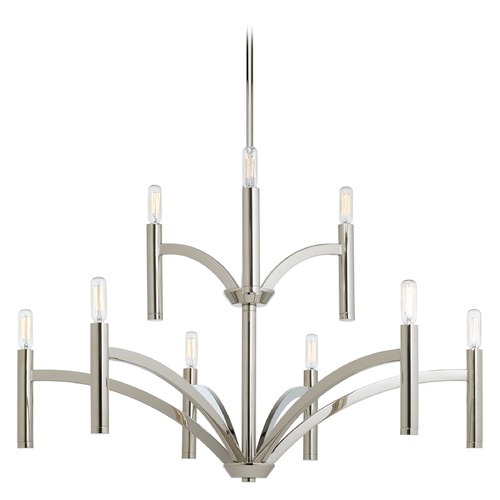 Progress Lighting Draper Bathroom Light in Polished Nickel by Progress Lighting P4719-104