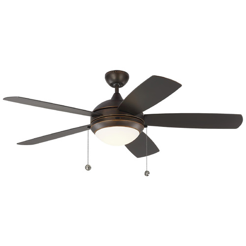 Generation Lighting Fan Collection Discus Outdoor 52 Roman Bronze LED Fan by Generation Lighting Fans 5DIW52RBD