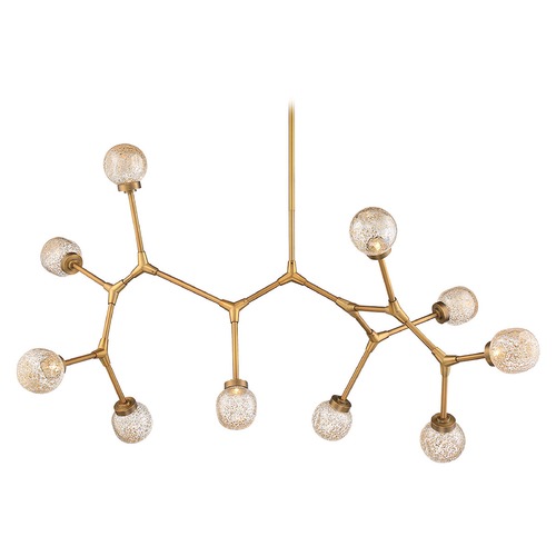 Modern Forms by WAC Lighting Catalyst 51-Inch LED Organic Chandelier in Aged Brass by Modern Forms PD-53751-AB