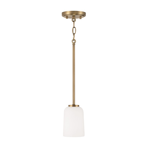 HomePlace by Capital Lighting Lawson Mini Pendant in Aged Brass by HomePlace by Capital Lighting 348812AD-542