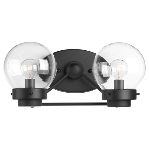 Progress Lighting Spatial Black 2-Light Bathroom Light by Progress Lighting P300113-031