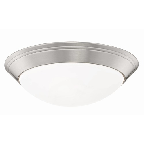 Design Classics Lighting Satin Nickel Flush Mount Ceiling Light 14-Inch Wide 1014-09/W