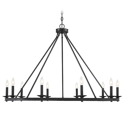 Savoy House Middleton Matte Black Chandelier by Savoy House 1-310-10-89