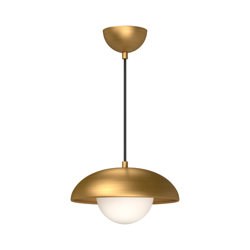 Alora Lighting Alora Lighting Rubio Aged Gold Pendant Light with Globe Shade PD522011AGOP
