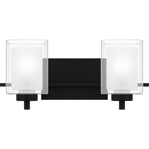 Quoizel Lighting Kolt Matte Black Bathroom Light by Quoizel Lighting KLT8902MBK