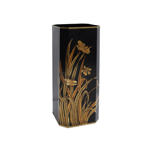 Currey and Company Lighting Glasshouse Tole Umbrella Stand in Black & Gold by Currey & Company 1200-1064