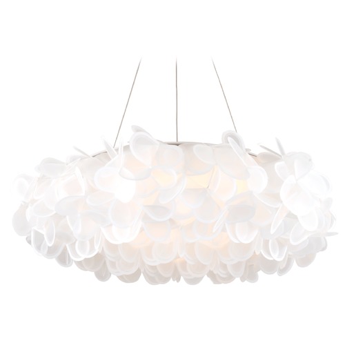 Modern Forms by WAC Lighting Fluffy 33.44-Inch LED Pendant in Brushed Nickel by Modern Forms PD-59933-BN