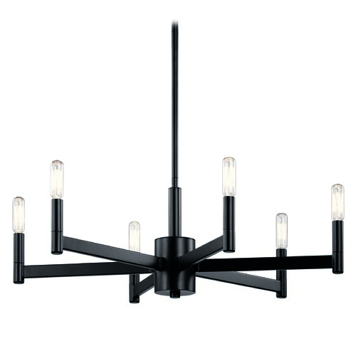 Kichler Lighting Erzo 26-Inch Black Chandelier by Kichler Lighting 43859BK