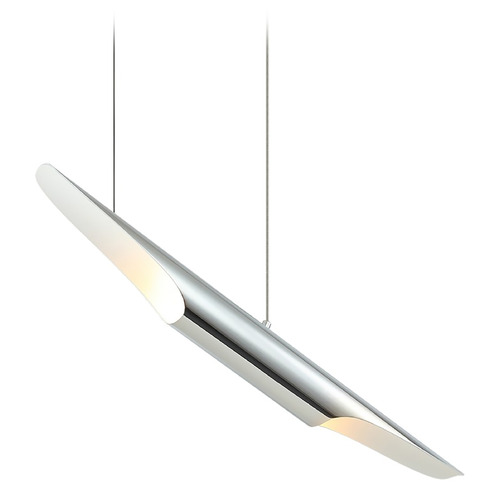 Matteo Lighting Matteo Lighting Stylus Chrome Island Light with Cylindrical Shade C32412CH