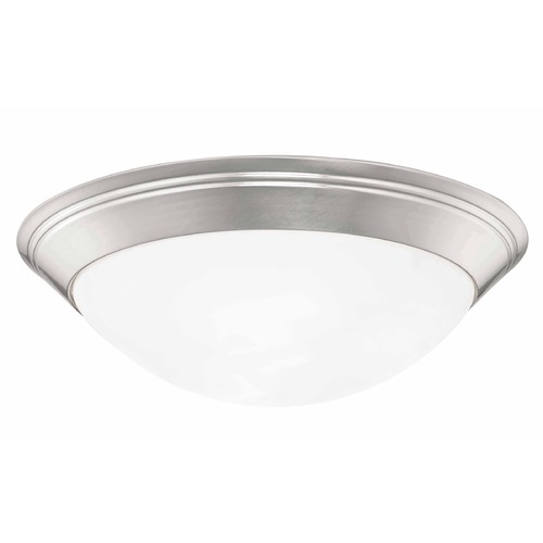 Design Classics Lighting Satin Nickel Flush Mount Ceiling Light 16-Inch Wide 1016-09/W