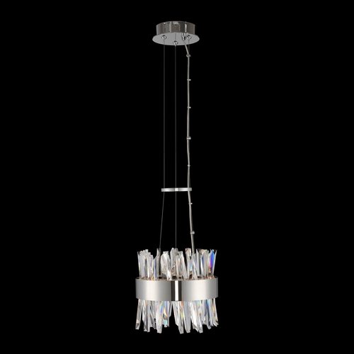 Allegri Lighting Glacier 10-Inch LED Mini Pendant in Chrome by Allegri Lighting 030210-010