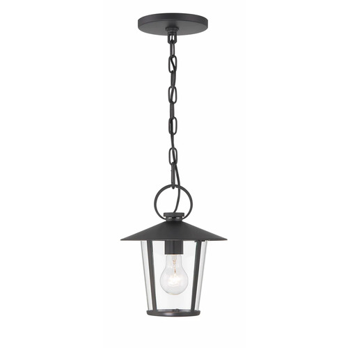 Crystorama Lighting Andover 11-Inch Outdoor Lantern in Black by Crystorama Lighting AND-9203-CL-MK