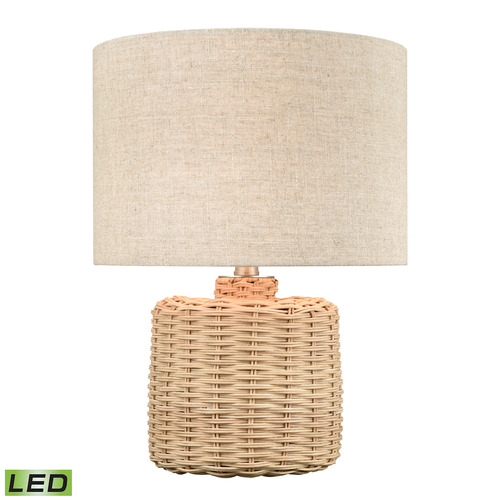 Elk Lighting Elk Lighting Roscoe Natural LED Table Lamp with Drum Shade S0019-8019-LED
