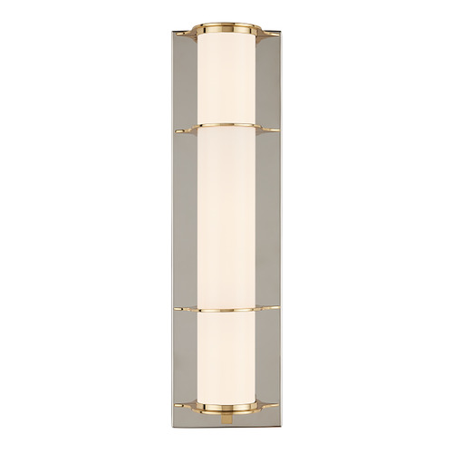 Currey and Company Lighting Currey and Company Blaine Polished Nickel & Polished Brass Sconce 5800-0062