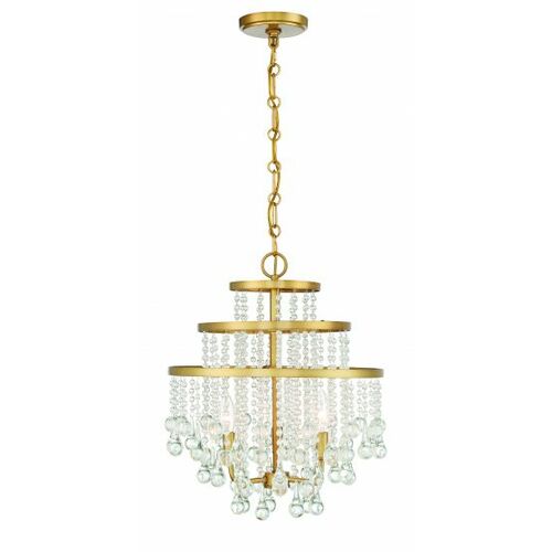 Savoy House Luna 3-Light Crystal Chandelier in Warm Brass by Savoy House 1-1865-3-322