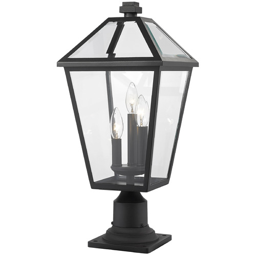 Z-Lite Talbot Black Post Light by Z-Lite 579PHBR-533PM-BK