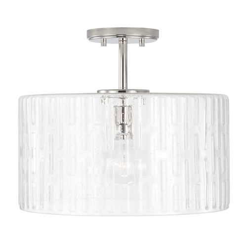Capital Lighting Emerson 15-Inch Polished Nickel Semi-Flush Mount by HomePlace by Capital Lighting 241311PN