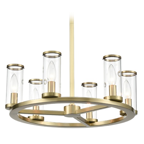 Alora Lighting Revolve Natural Brass Chandelier by Alora Lighting CH309006NBCG