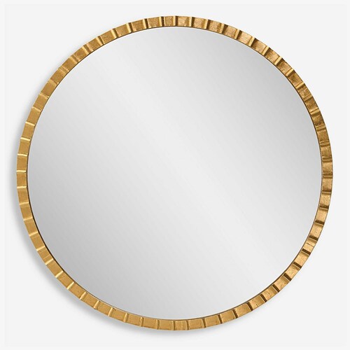 Uttermost Lighting Dandridge 42-Inch Round Mirror in Gold by Uttermost Lighting 09781