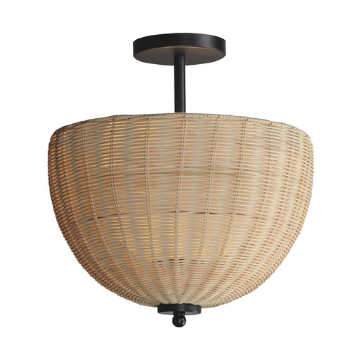 Maxim Lighting Maldives Black Semi-Flush Mount by Maxim Lighting 12604NABK