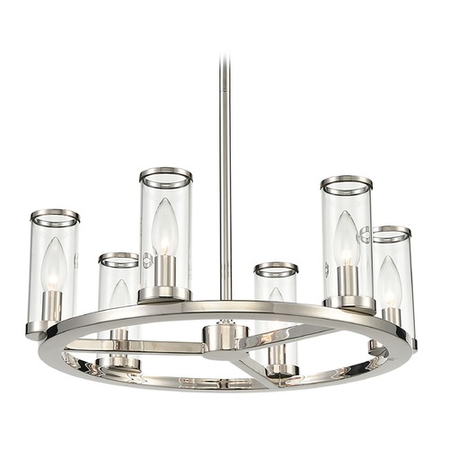 Alora Lighting Revolve Polished Nickel Chandelier by Alora Lighting CH309006PNCG