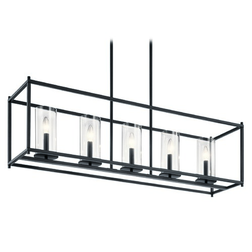 Kichler Lighting Crosby 41.50-Inch Black Linear Chandelier by Kichler Lighting 43995BK