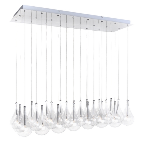 ET2 Lighting Larmes 24-Light Pendant in Polished Chrome by ET2 Lighting E20118-18