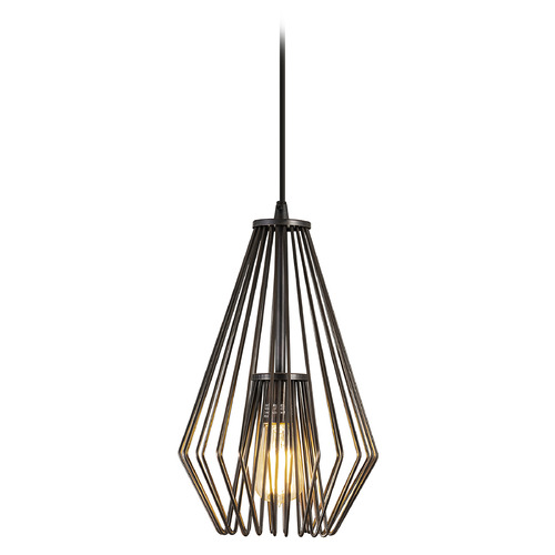 Z-Lite Quintus Plated Bronze Mini Pendant by Z-Lite 442MP-BP