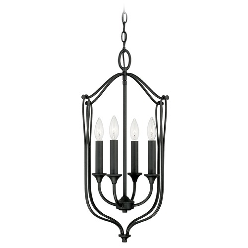 Capital Lighting Bentley 14.75-Inch Black Iron Pendant by HomePlace by Capital Lighting 541641BI