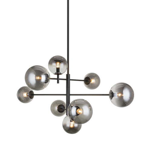 Matteo Lighting Matteo Lighting Averley Black Chandelier C70708BKSM