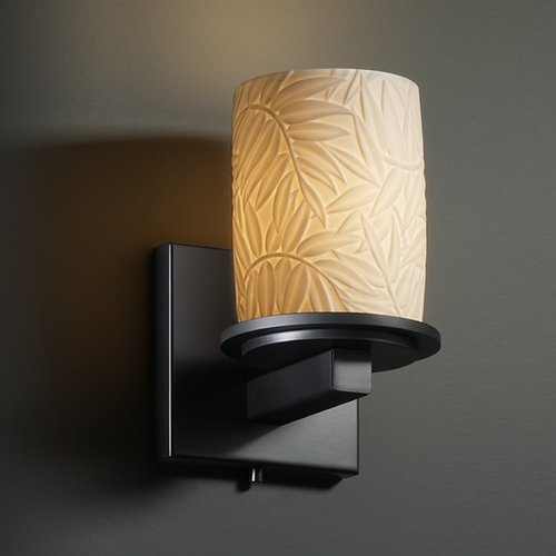 Justice Design Group Limoges Collection Sconce by Justice Design Group POR-8771-10-BMBO-MBLK