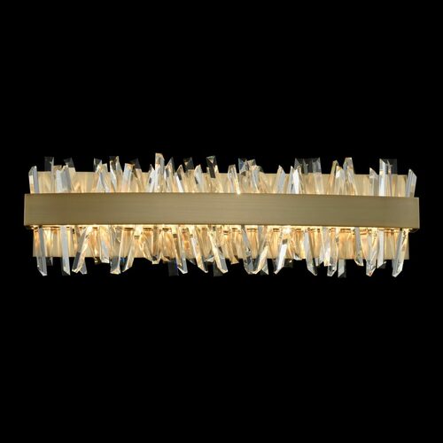 Allegri Lighting Glacier 24-Inch LED ADA Bath Light in Gold by Allegri Crystal 030232-038