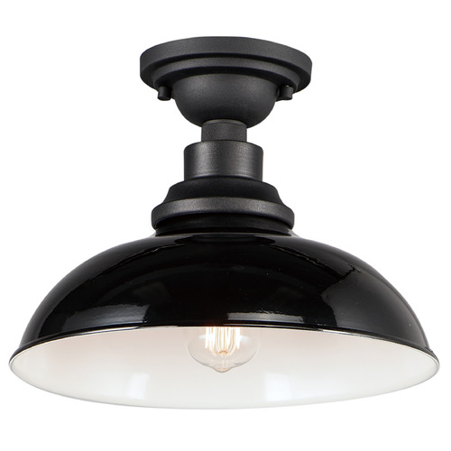 Maxim Lighting Maxim Lighting Granville Gloss Black & Black Close To Ceiling Light 35110GBBK