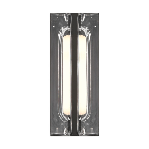 Eurofase Lighting Langferd 12-Inch LED Outdoor Wall Light in Black by Eurofase Lighting 49022-025